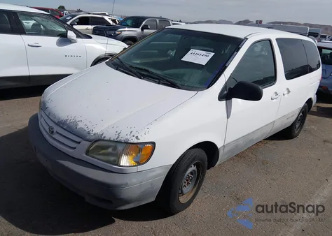 2001 Toyota Sienna Ce из США, поврежденный, VIN 4T3ZF19C31U394485